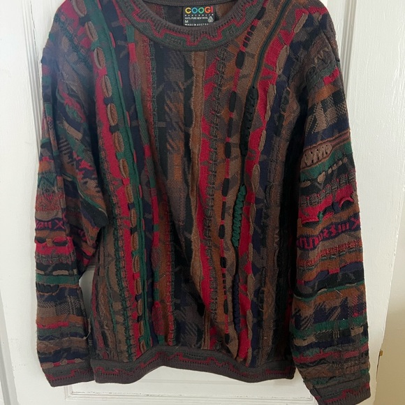 COOGI Other - COOGI Vibrant Patterned Crewneck Sweater